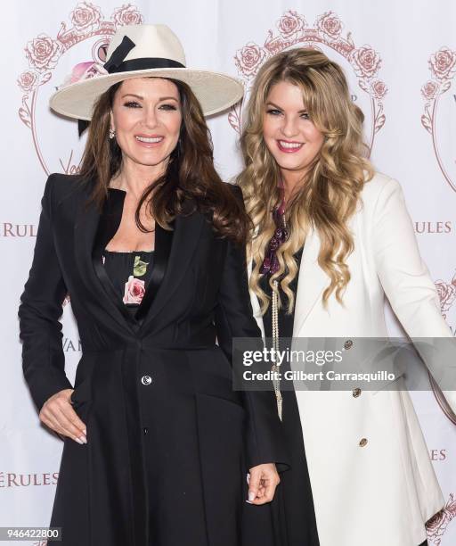 Personality Lisa Vanderpump and daughter Pandora Vanderpump Sabo pose during the bottle signing of Vanderpump Rose at the Fine Wine & Good Spirits...