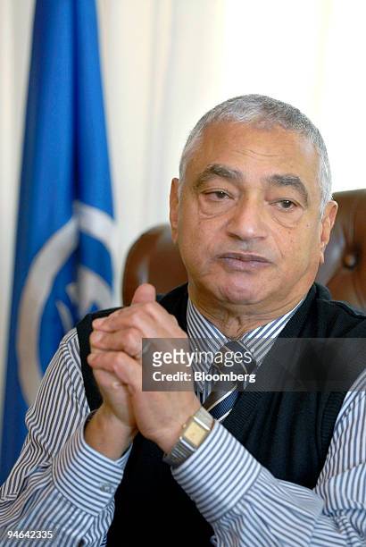 Admiral Ahmed Aly Fadel, chairman and managing director of the Suez Canal Authority, poses in his office in Ismailia, Egypt, on Tuesday, Dec. 11,...