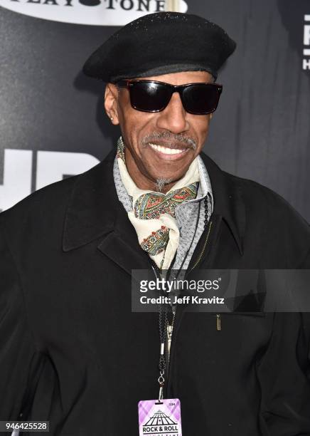 Nina Simone's brother Sam Waymon attends the 33rd Annual Rock & Roll Hall of Fame Induction Ceremony at Public Auditorium on April 14, 2018 in...
