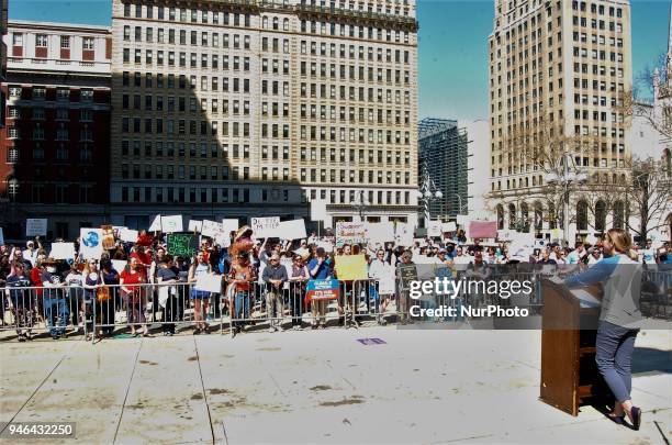 Hundreds of protesters gathered for a rally in Thomas Paine Plaza in downtown Philadelphia in support of science, even as science deniers populate...