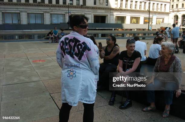 Hundreds of protesters gathered for a rally in Thomas Paine Plaza in downtown Philadelphia in support of science, even as science deniers populate...