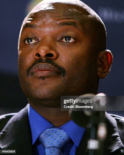 President Pierre Nkurunziza of Burundi attends the Microsoft African leaders Forum in Cape Town South Africa Monday, July 10, 2006.