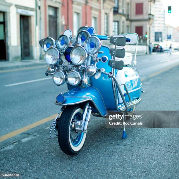 moped - vespa stock pictures, royalty-free photos & images