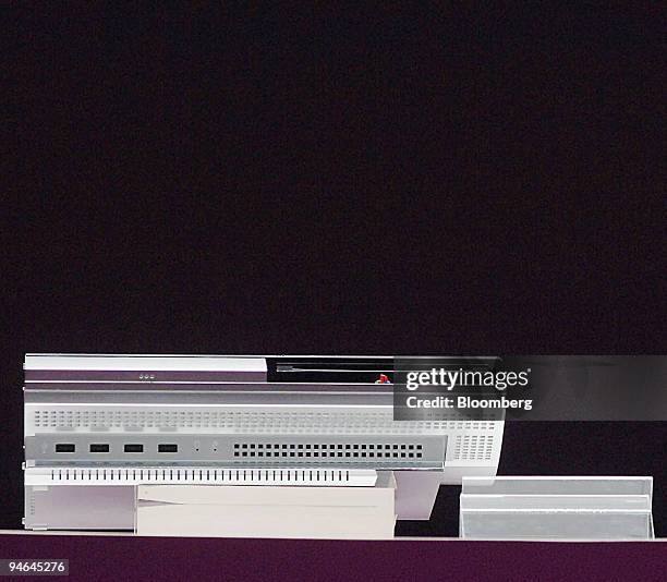 Sony PlayStation 3 gaming console is seen on display during the company's news conference at E3, the Electronic Entertainment Expo, Monday, May 8,...