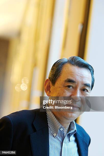 Masayoshi Matsumoto, president of Sumitomo Electric Industries Ltd., poses for a portrait in Melbourne, Australia, on April 17, 2007.