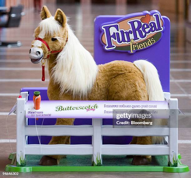 Butterscotch Pony is on display at Hasbro corporate headquarters in Pawtucket, Rhode Island, December 6, 2006.