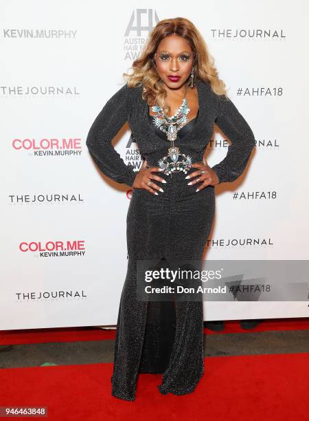 Ultranate attends the 2018 Australian Hair Fashion Awards at Luna Park on April 15, 2018 in Sydney, Australia.