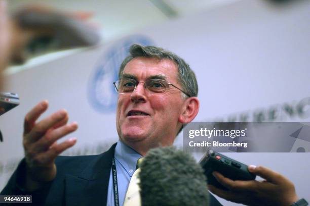 Laurence Gleeson, an official with the Food & Agriculture Organization of the United Nations, speaks to delegates at the Twenty Eighth Regional...