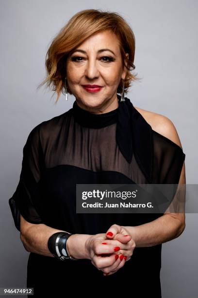 Spanish actress Carmen Machi is photographed during 21th Malaga Film Festival 2018 on April 13, 2018 in Malaga, Spain.