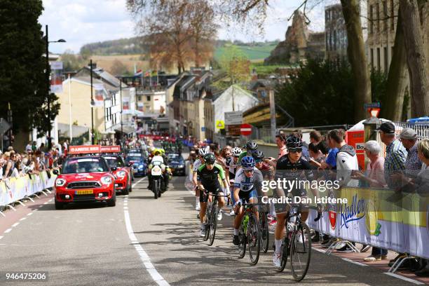 Audrey Cordon of France and Team Wiggle High5 / Lotta Lepisto of Finland and Cervelo Bigla Pro Cycling Team / during the 5th Amstel Gold Race 2018 a...