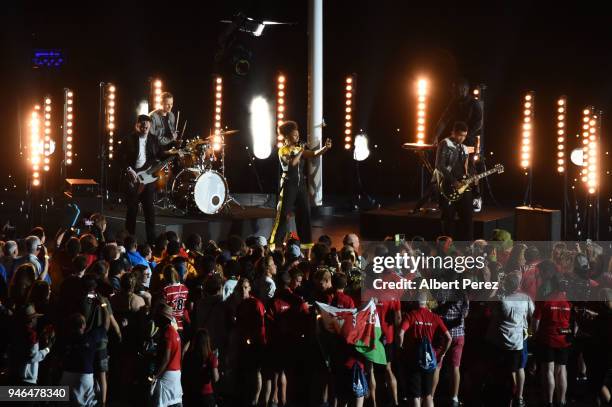 Lady Sanity performs during the Closing Ceremony for the Gold Coast 2018 Commonwealth Games at Carrara Stadium on April 15, 2018 on the Gold Coast,...