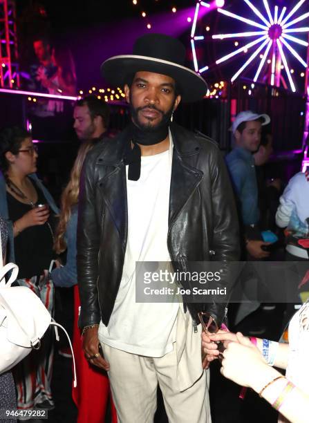 Gary Clarke JR attends The Levi's Brand Presents NEON CARNIVAL with Tequila Don Julio on April 14, 2018 in Thermal, California.