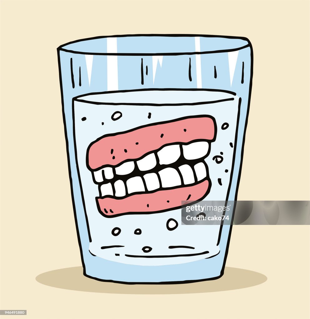 La prothèse dans le verre