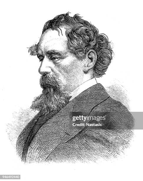 charles dickens - charles dickens stock illustrations