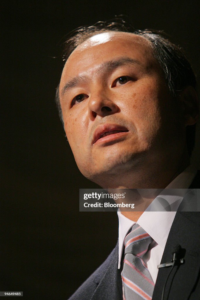 Masayoshi Son, president and chief executive officer of Soft