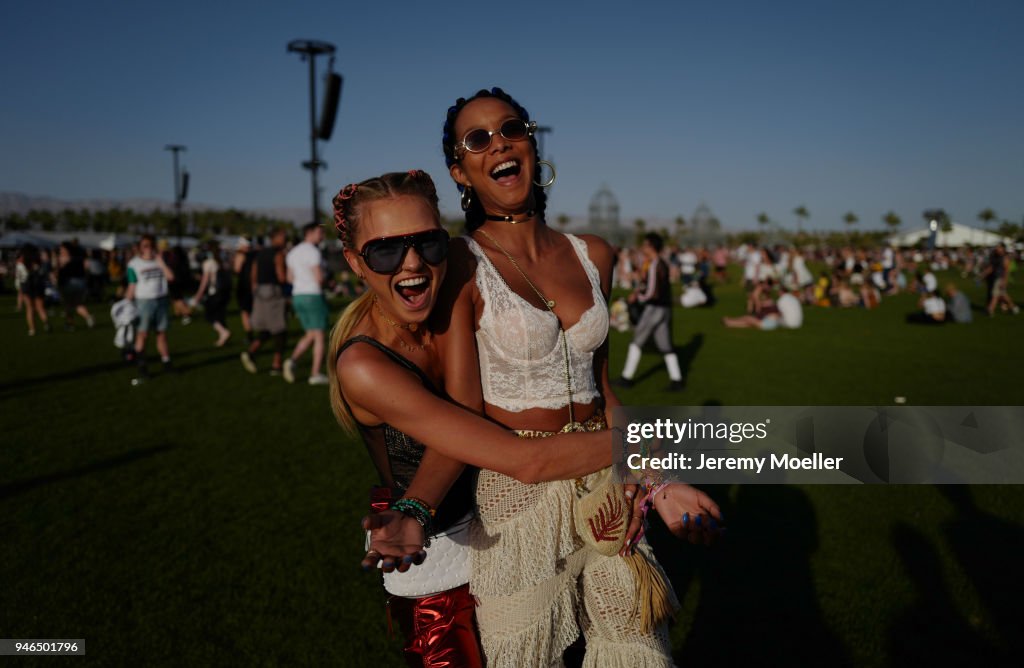 Street Style and Celebrity Sightings During Coachella Festival