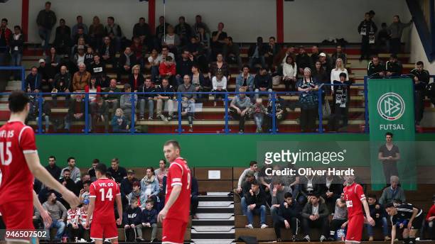 General view during the semi final German Futsal Championship match between HSV Panthers and VfL 05 Hohenstein Ernstthal on April 15, 2018 in...