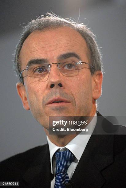 Peugeot Citroen Chief Financial Officer Yann Delabriere speaks at a news conference in Paris, France, Wednesday, Feb. 7, 2007. PSA Peugeot Citroen,...