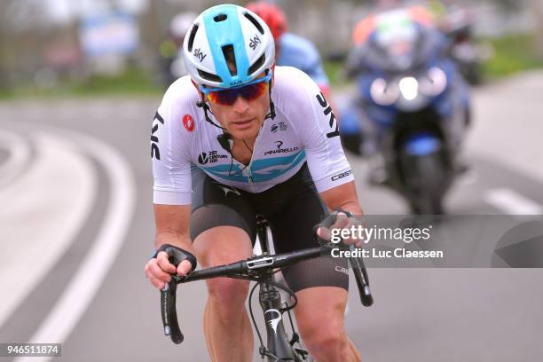 Vasil Kiryienka of Belarus and Team Sky / during the 53rd Amstel Gold Race 2018 a 263km race from Maastricht to Berg en Terblijt on April 15, 2018 in...