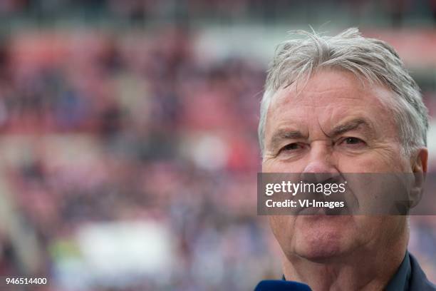 Guus Hiddink during the Dutch Eredivisie match between PSV Eindhoven and Ajax Amsterdam at the Phillips stadium on April 15, 2018 in Eindhoven, The...