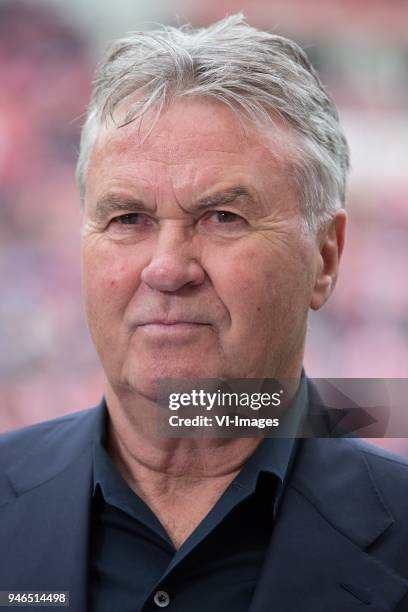 Guus Hiddink during the Dutch Eredivisie match between PSV Eindhoven and Ajax Amsterdam at the Phillips stadium on April 15, 2018 in Eindhoven, The...