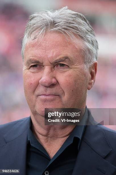 Guus Hiddink during the Dutch Eredivisie match between PSV Eindhoven and Ajax Amsterdam at the Phillips stadium on April 15, 2018 in Eindhoven, The...