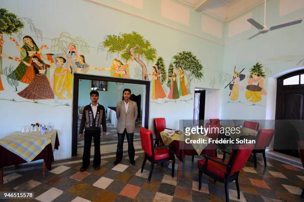 Employees in a small hotel in Ajmer district, Rajasthan on March 02, 2017 in India.