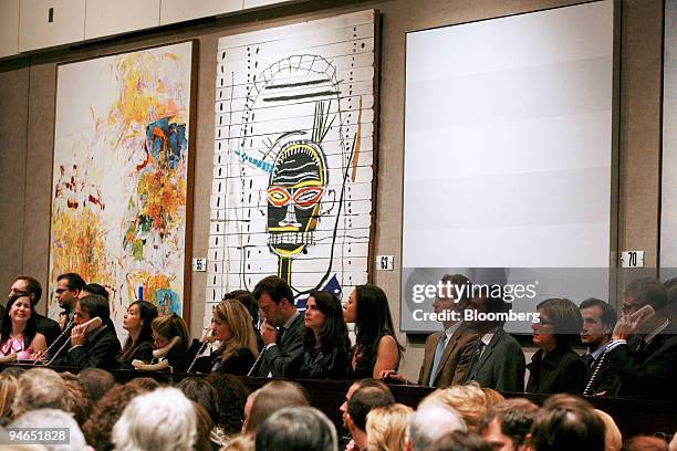 The Post-War and Contemporary Art sale at Christie's auction house, in New York, Tuesday, May 9, 2006. From Pablo Picasso's mistress to Andy Warhol's...