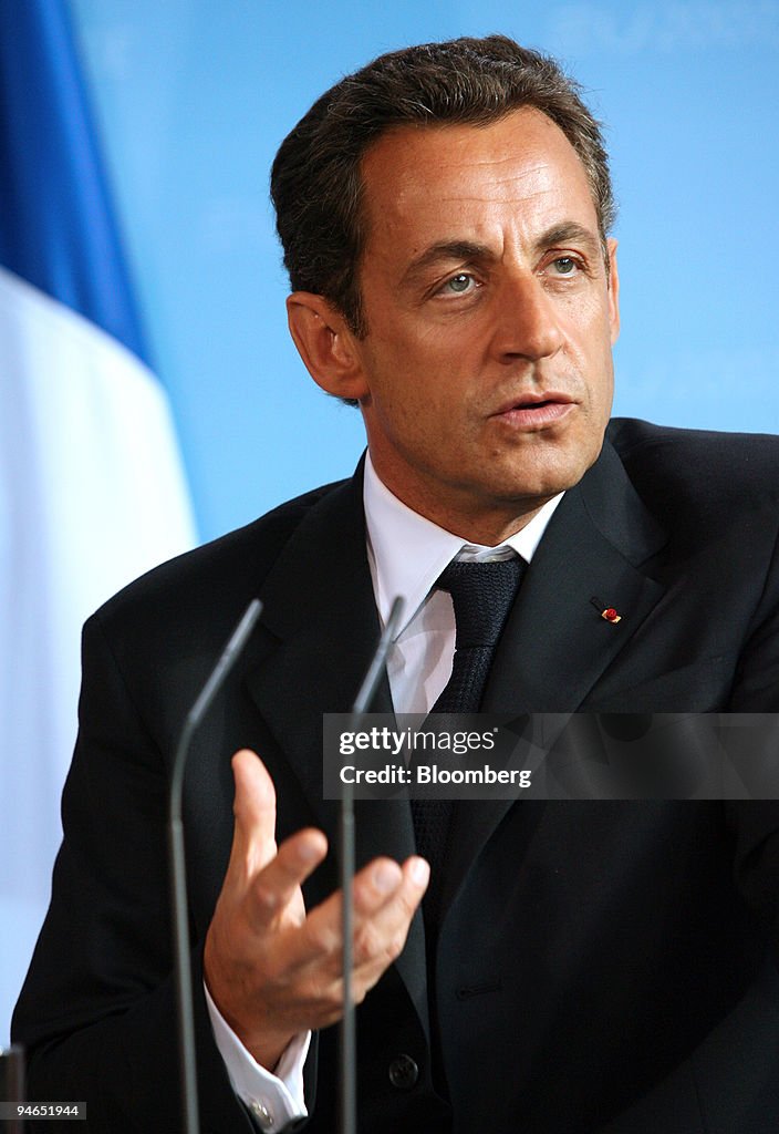 French President Nicolas Sarkozy Speaks At A Press Conference With french-president-nicolas-sarkozy-speaks-at-a-press-conference-with