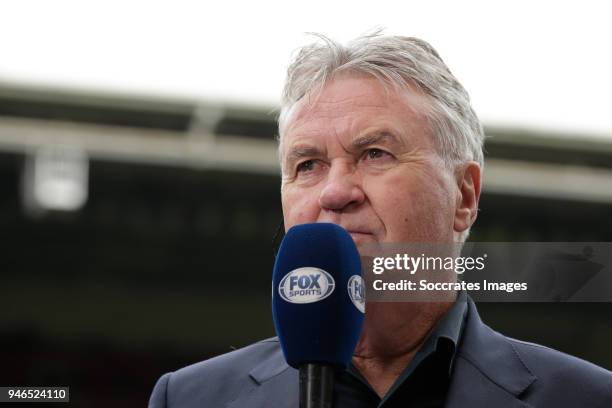 Guus Hiddink during the Dutch Eredivisie match between PSV v Ajax at the Philips Stadium on April 15, 2018 in Eindhoven Netherlands