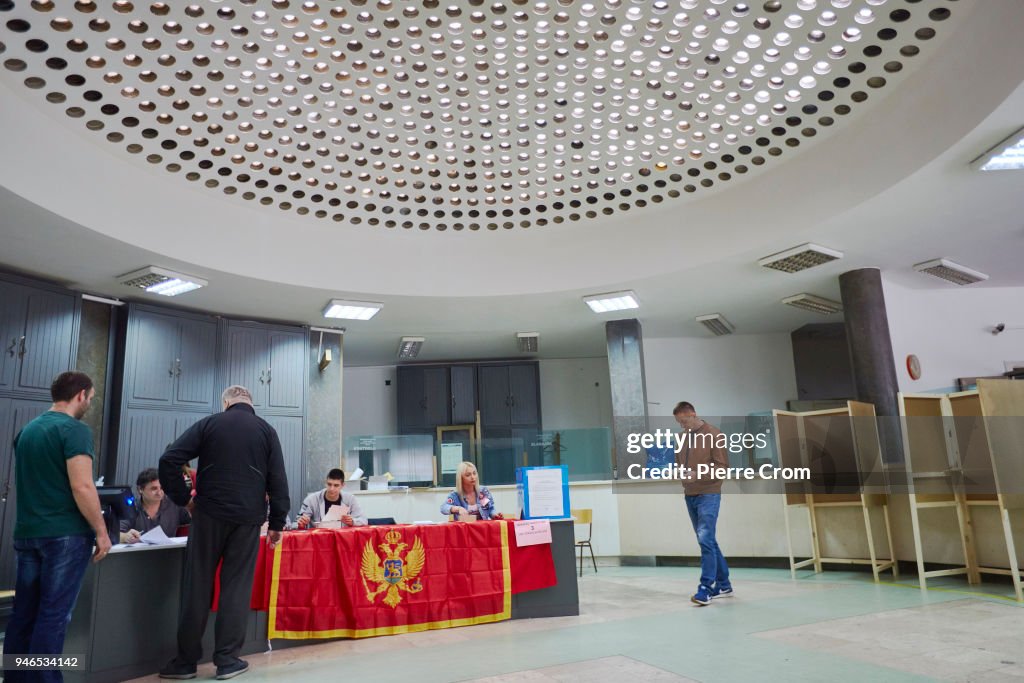 Voters Go To The Polls In The Montenegro Presidential Elections