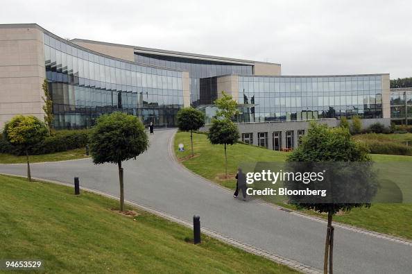 The exterior of UCB SA headquarters is seen in Brussels, Belgium ...