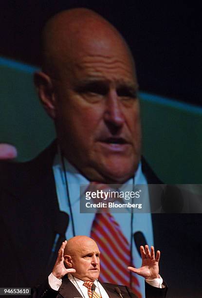 Former U.S. Deputy Secretary of State Richard Armitage speaks during "The World and Northeast Asia Peace Forum" in Seoul, South Korea on Monday,...