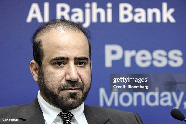 Abdullah Sulaiman, chairman of Al Rajhi Bank Malaysia, listens at a news conference during the opening of the bank in Kuala Lumpur, Malaysia, on...