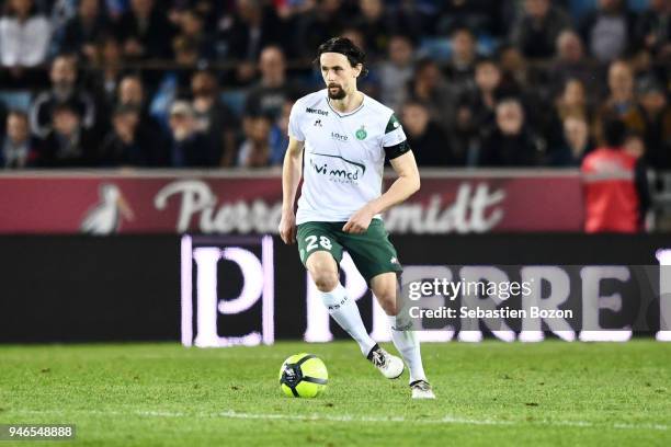 Neven Subotic of Saint Etienne during the Ligue 1 match between Strasbourg and Saint Etienne on April 14, 2018 in Strasbourg, .