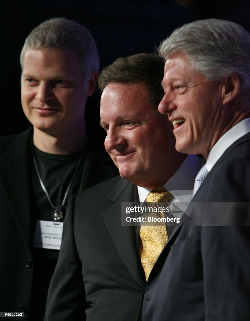 Film producer Stephen Bing, left, Ron Burkle, managing partn