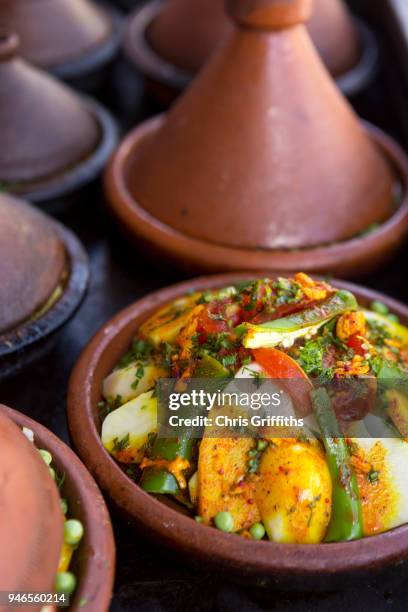 moroccan street food, marrakesh - tajine stock pictures, royalty-free photos & images