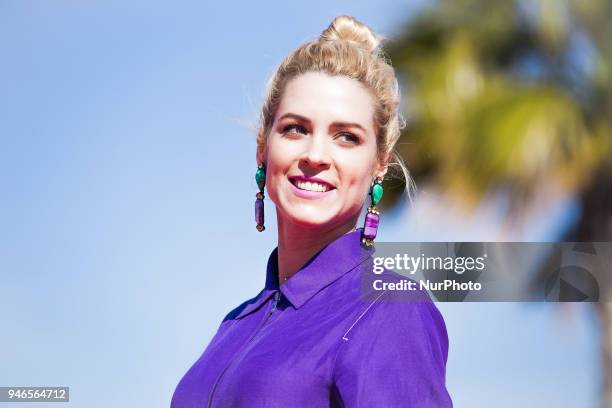 Spanish actress Maggie Civantos attends 'Vis a Vis' photocall during the 21th Malaga Film Festival on April 15, 2018 in Malaga, Spain.