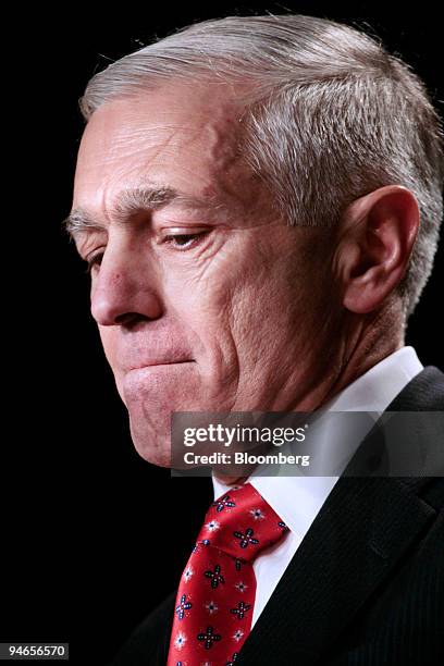 Retired U.S. Army General, Wesley Clark, speaks at the Democratic National Committee Winter Meeting in Washington, D.C., Friday, Feb. 2, 2007.