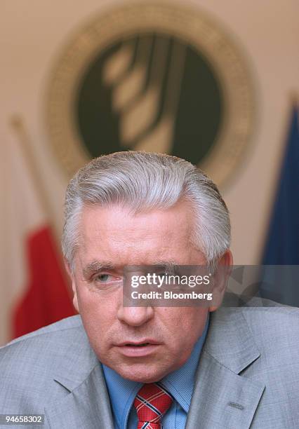 Andrzej Lepper, Polish deputy prime minister and minister of agriculture speaks in Warsaw, Poland, Tuesday, September 19, 2006.