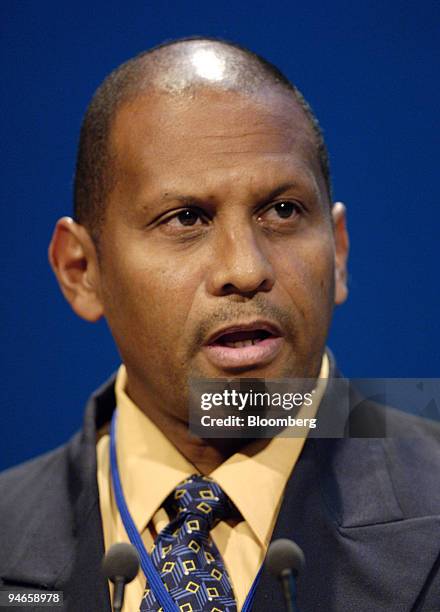 Governer of the Bank for Caricom Group , addresses the Annual Meetings Opening Plenary Session of the IMF-World Bank Annual Meetings in Singapore,...