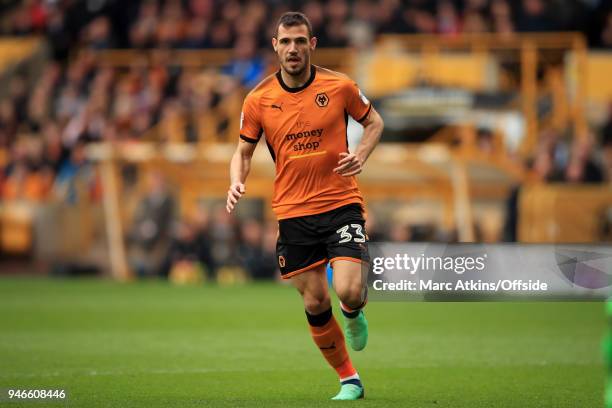 Leo Bonatini of Wolverhampton Wanderers during the Sky Bet Championship match between Wolverhampton Wanderers and Birmingham City at Molineux on...