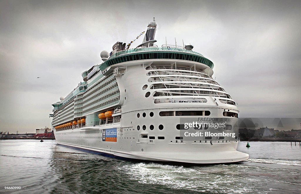The stern of the Royal Caribbean International owned 'Freedo