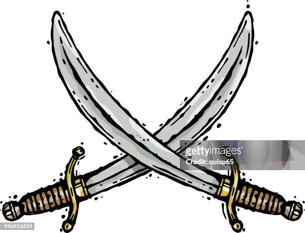 swords - dagger isolated stock illustrations