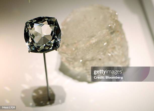 The Scotch Koh-i-Noor'' a beryl variety goshenite is on display at the Natural History Museum's new permanent gallery ''The Vault'' in London, U.K....