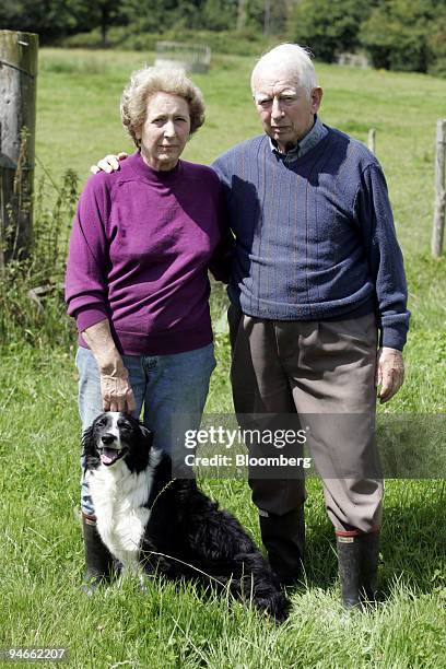 Farmer Colin Silvestre and his wife Daphne, owners of Thistledown Farm who have had 14 cattle culled by DEFRA officials yesterday as a result of the...