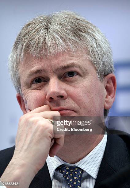 Philip Yea, chief executive officer of the 3i Group Plc., listens at the Confederation of British Industry annual conference in London, U.K., on...