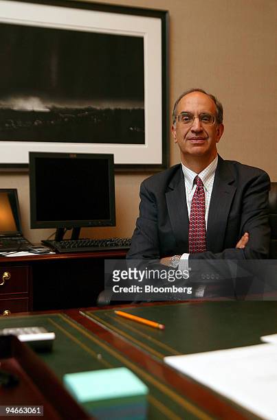 Michael Cherkasky, president and chief executive officer of Marsh & McLennan Cos., poses at the company's offices in New York, Friday, Sept. 15, 2006.