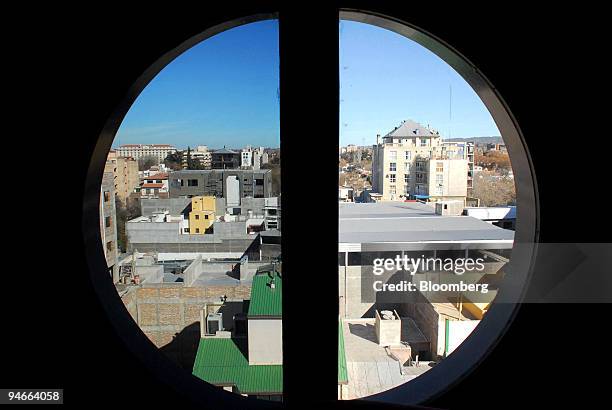 The view from room 801 of the Aconcagua Hotel in Mendoza, Argentina, seen on July 24, 2007. Theodore Roxford, also known as Edward Pastorini, stayed...