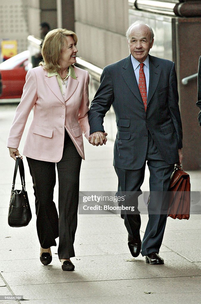 Kenneth Lay, former chairman of Enron Corp., and his wife Li